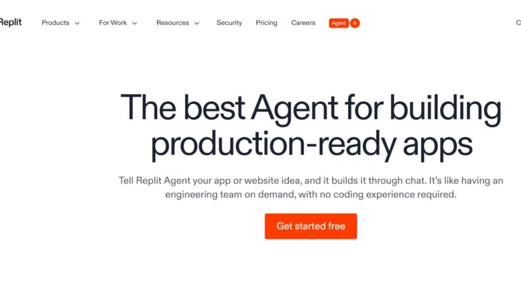 Replit AI coding workspace with AI-powered code generation and editing